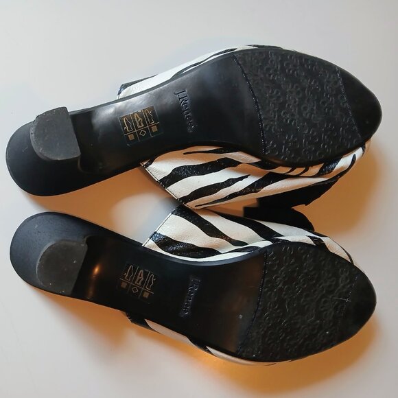 GUC J. Renee Sarika Zebra Print Heel Women's Size 11W 11W - Picture 4 of 6